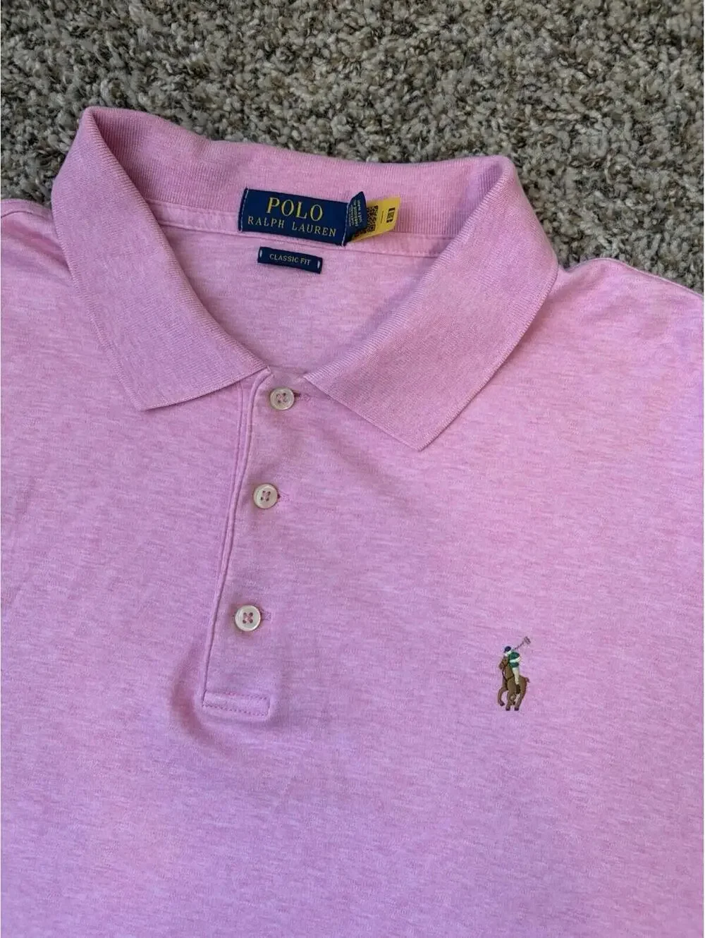 Lot of 2 - Polo Ralph Lauren Men’s Size XL Polo Shirts Cotton Short Sleeve Pony